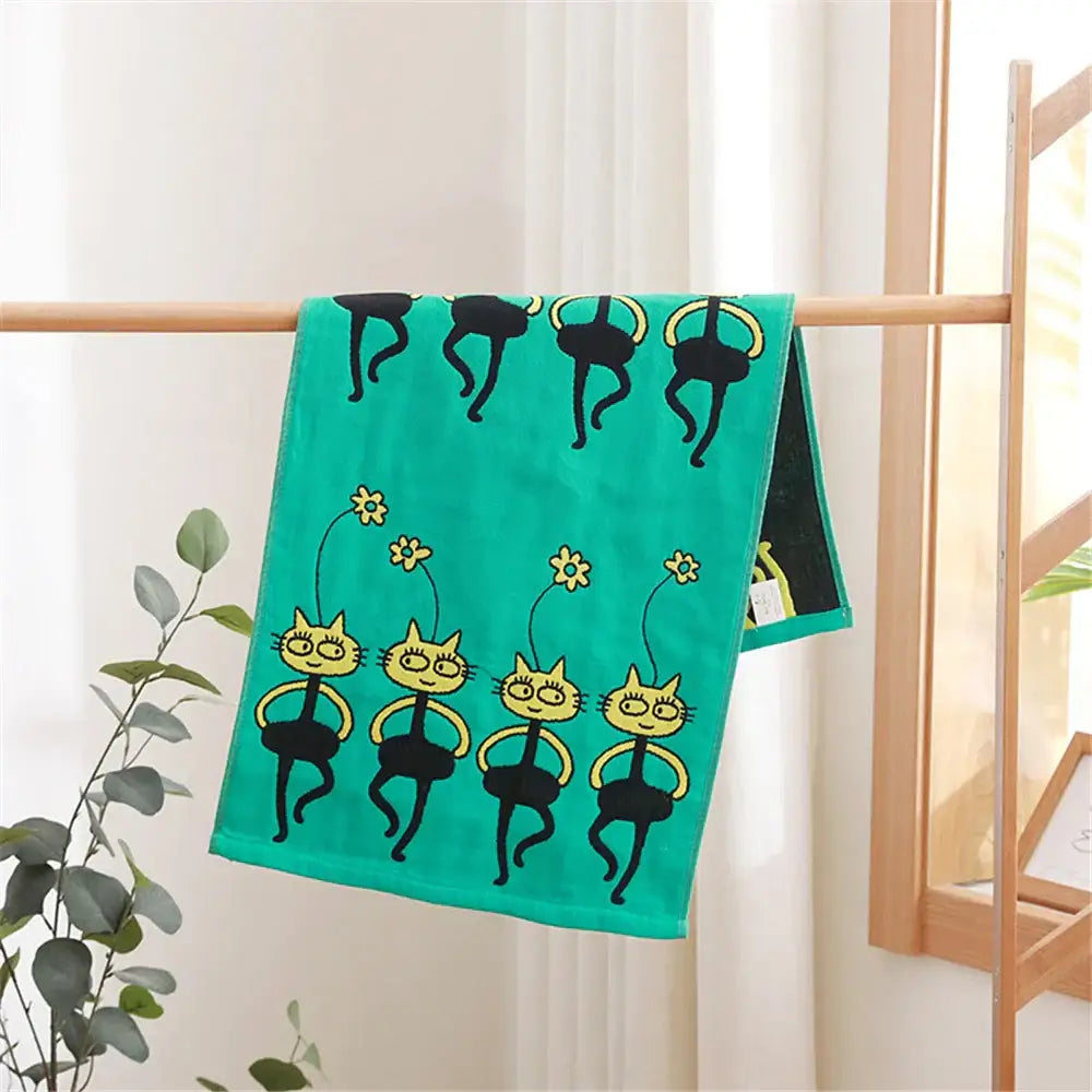 Turquoise Cotton Gauze Towels