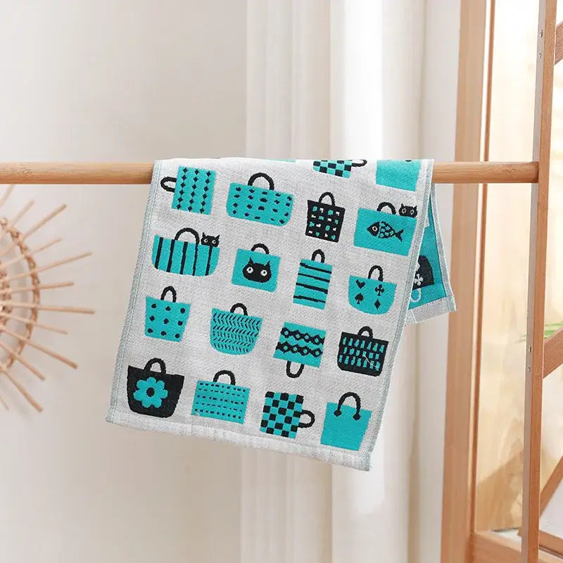 Turquoise Cotton Gauze Towels