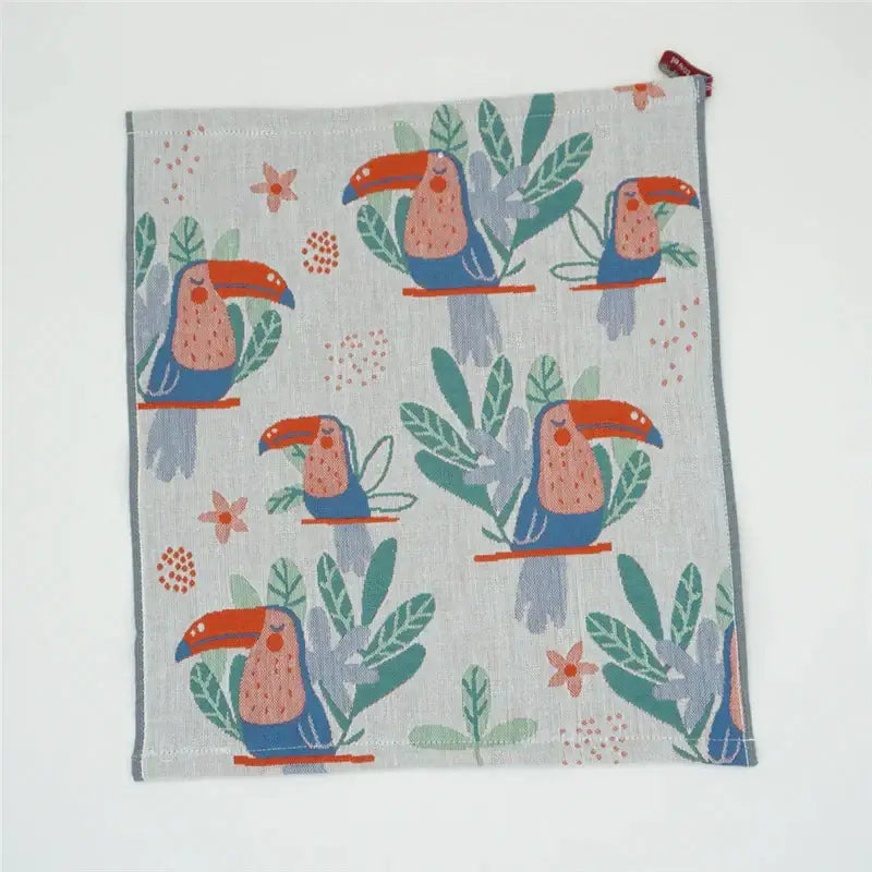 Turquoise Cotton Gauze Towels