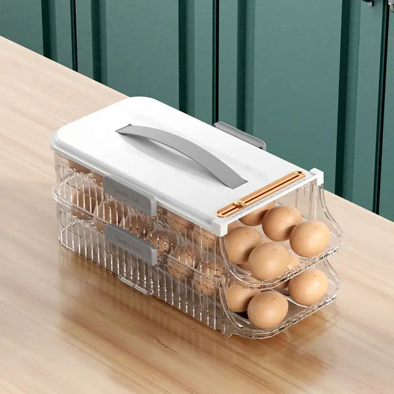 Green Plastic Egg Organizer