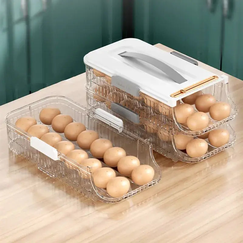 Green Plastic Egg Organizer