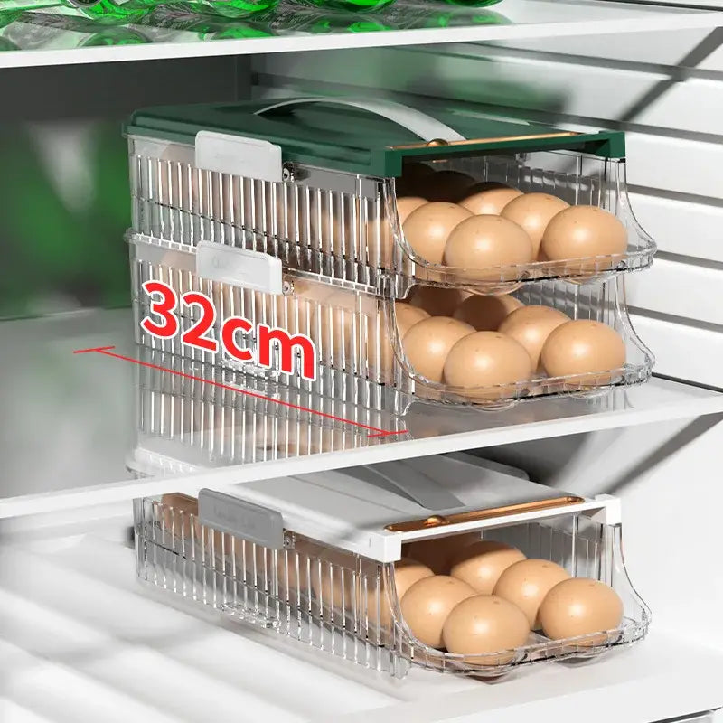 Green Plastic Egg Organizer