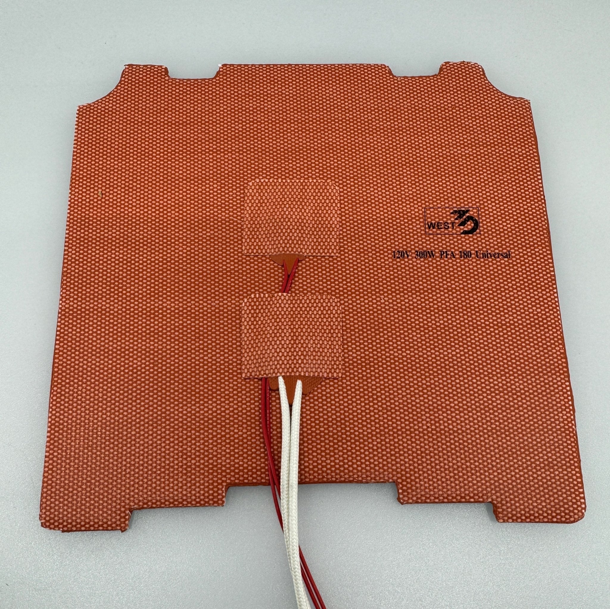 Universal 180 300W / 320W 120V Silicone Heater Edge to Edge for PFA Micron and Salad Fork 180mm Build Plates -