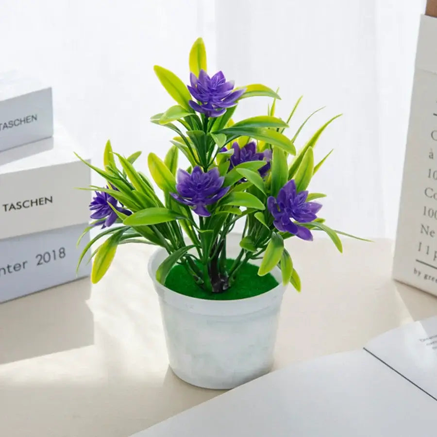 Artificial Flowers Bonsai Vase