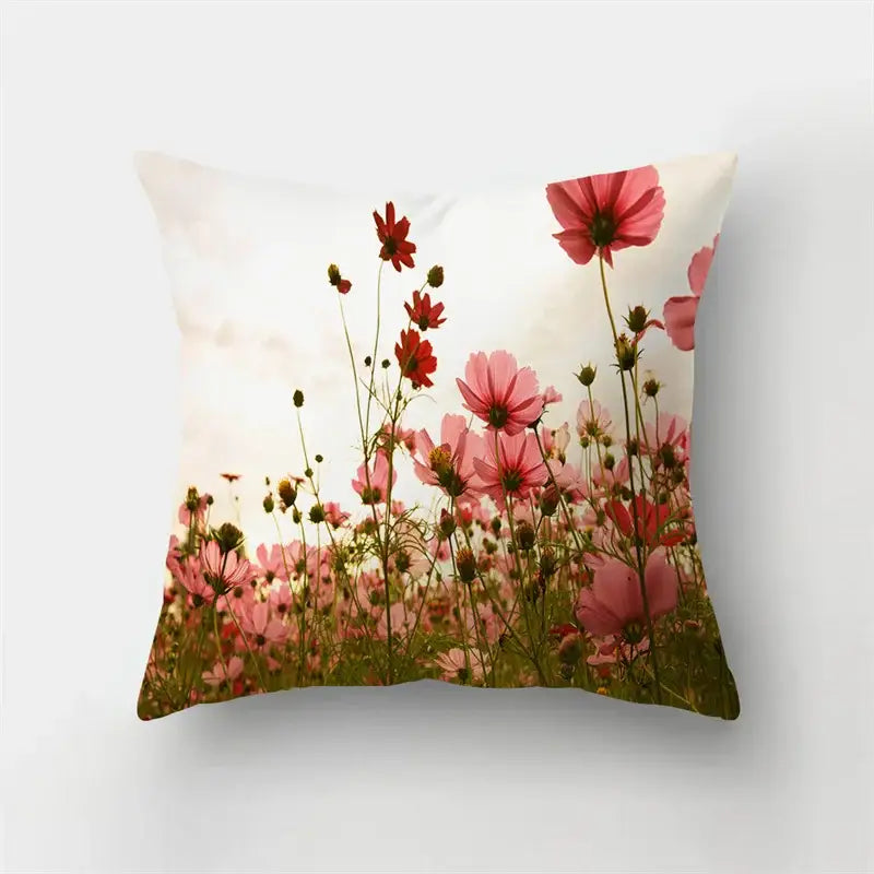 Butterfly Flower Cushion Cover