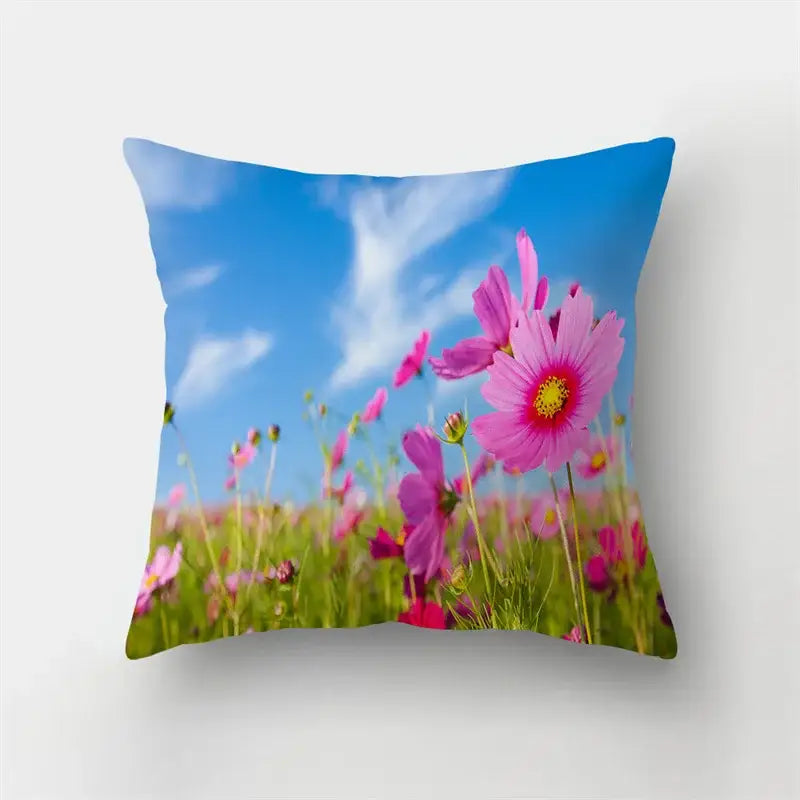 Butterfly Flower Cushion Cover