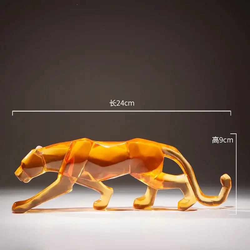 Glitter Resin Animal Sculptures