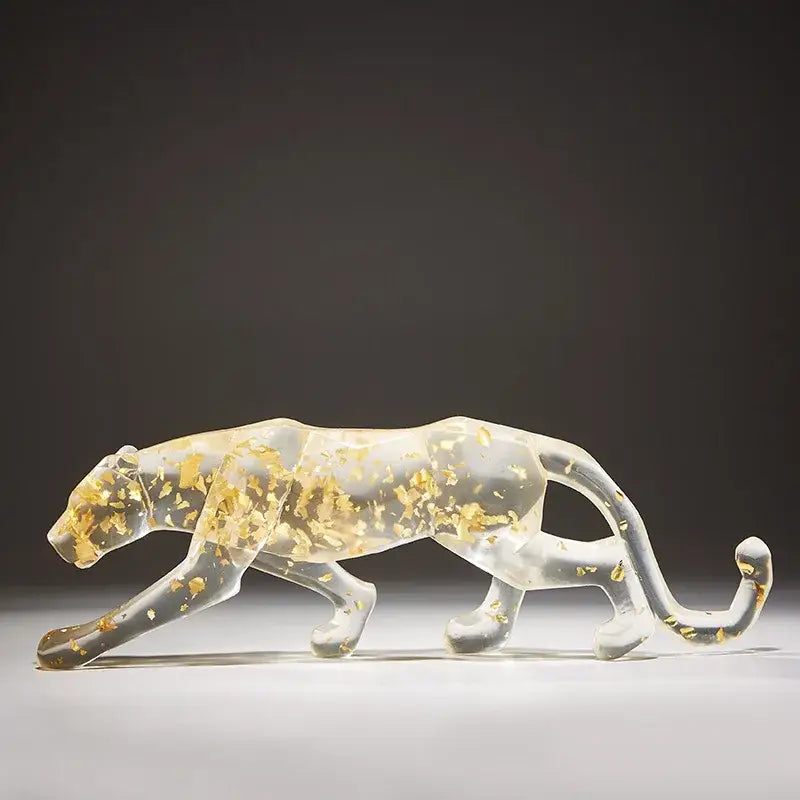 Glitter Resin Animal Sculptures