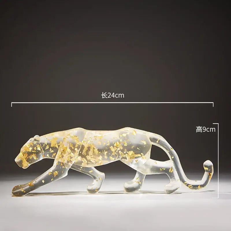 Glitter Resin Animal Sculptures