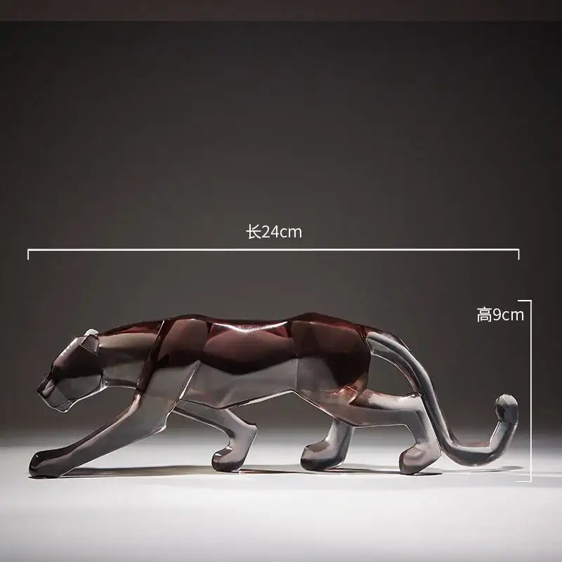 Glitter Resin Animal Sculptures