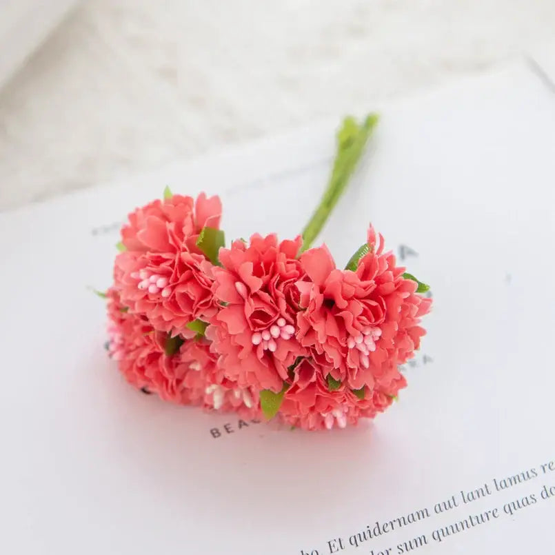 Multicolor Silk Carnation Bouquet