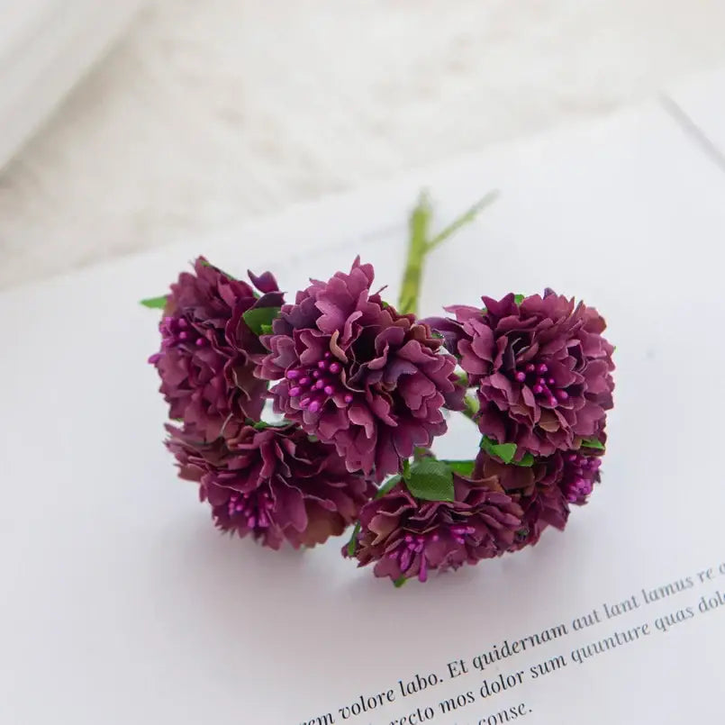 Multicolor Silk Carnation Bouquet