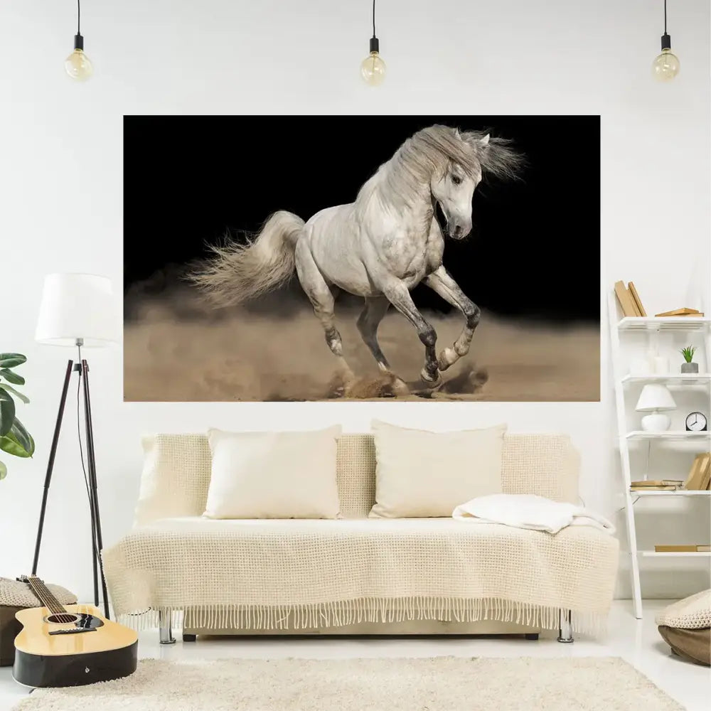 Red Horse Tapestry Wall Art