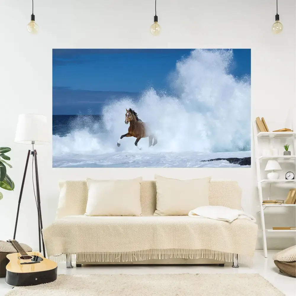 Red Horse Tapestry Wall Art