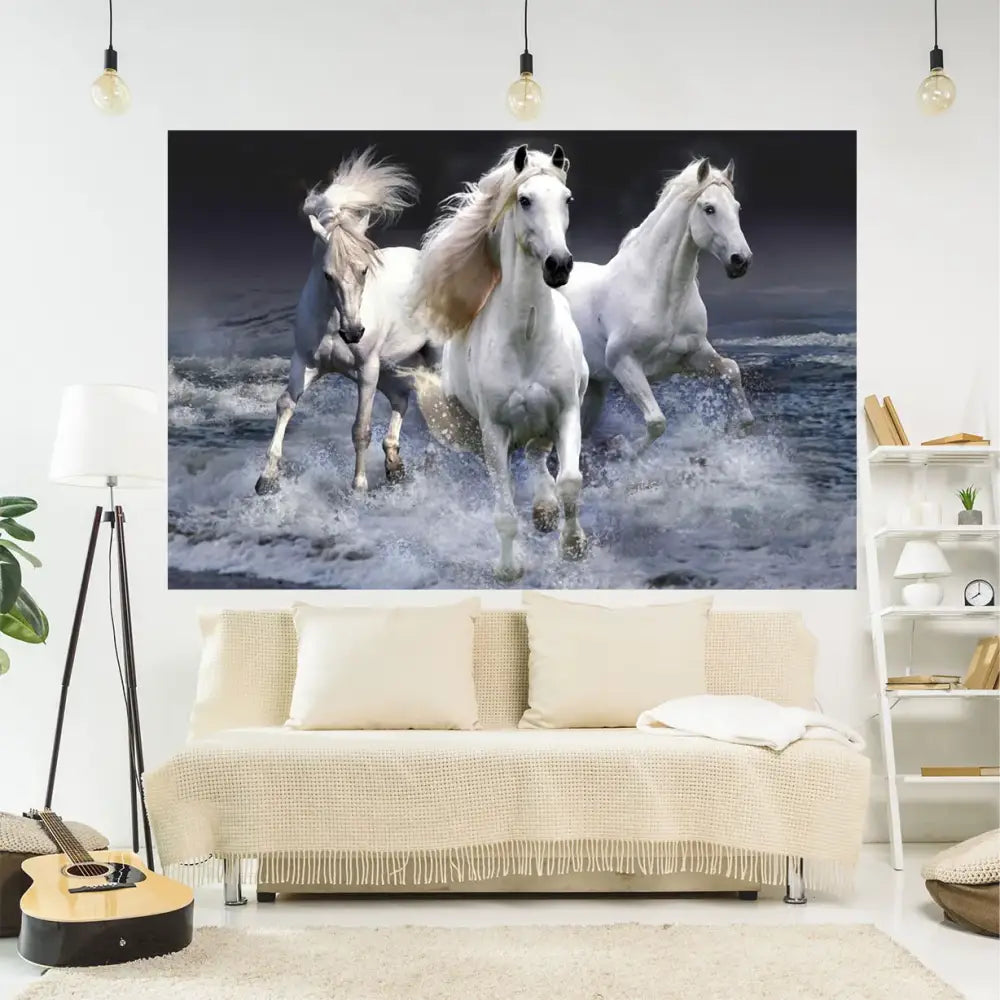 Red Horse Tapestry Wall Art