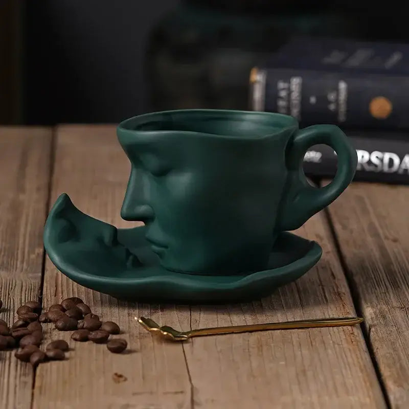 Red Frosted Ceramic Mugs