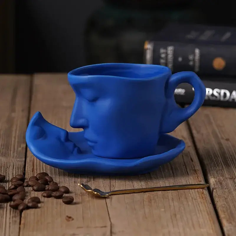 Red Frosted Ceramic Mugs