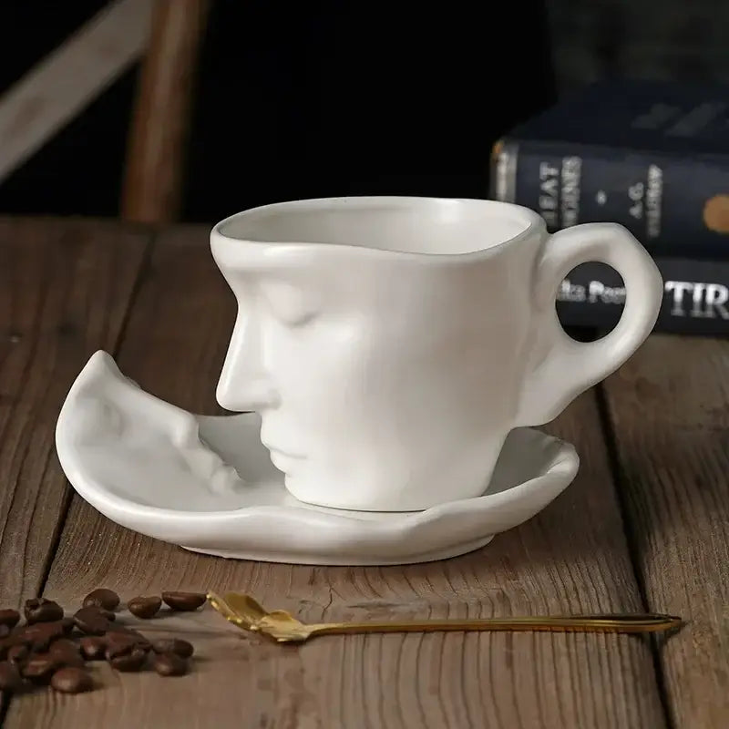 Red Frosted Ceramic Mugs
