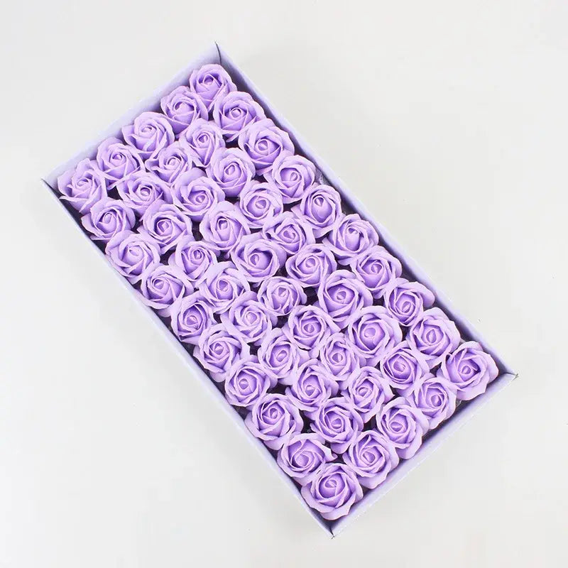 Red Rose Soap Flower Set