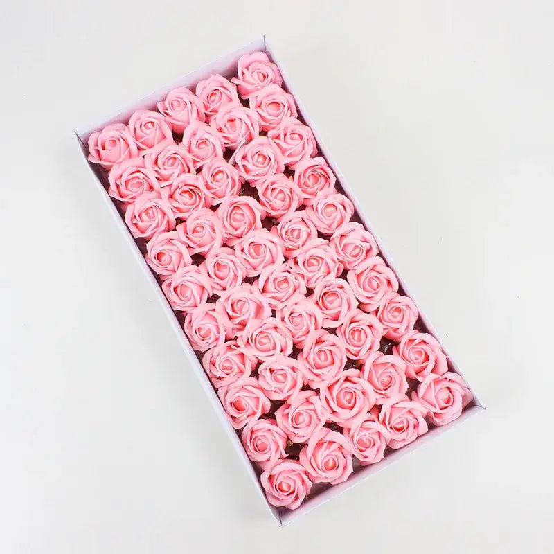 Red Rose Soap Flower Set