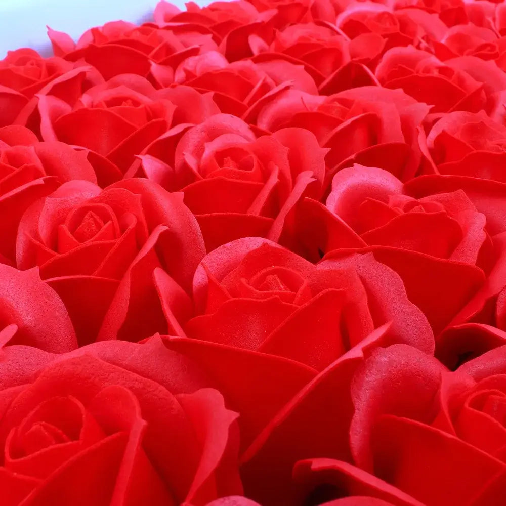 Red Rose Soap Flower Set