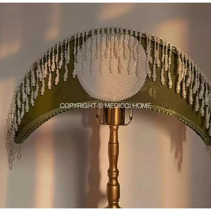 Sage Crescent Moon Lamp