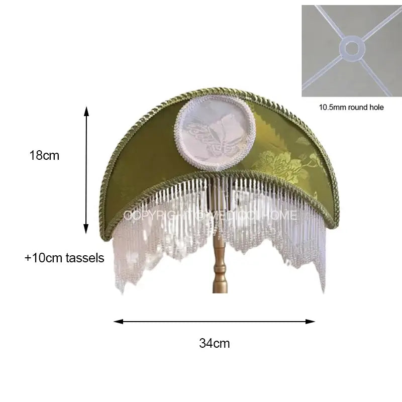 Sage Crescent Moon Lamp