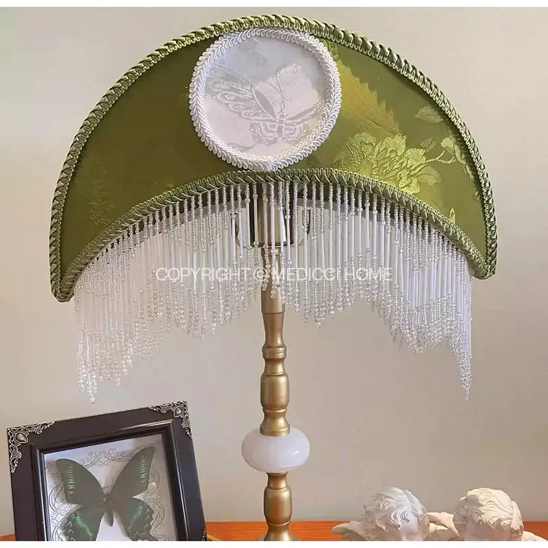 Sage Crescent Moon Lamp