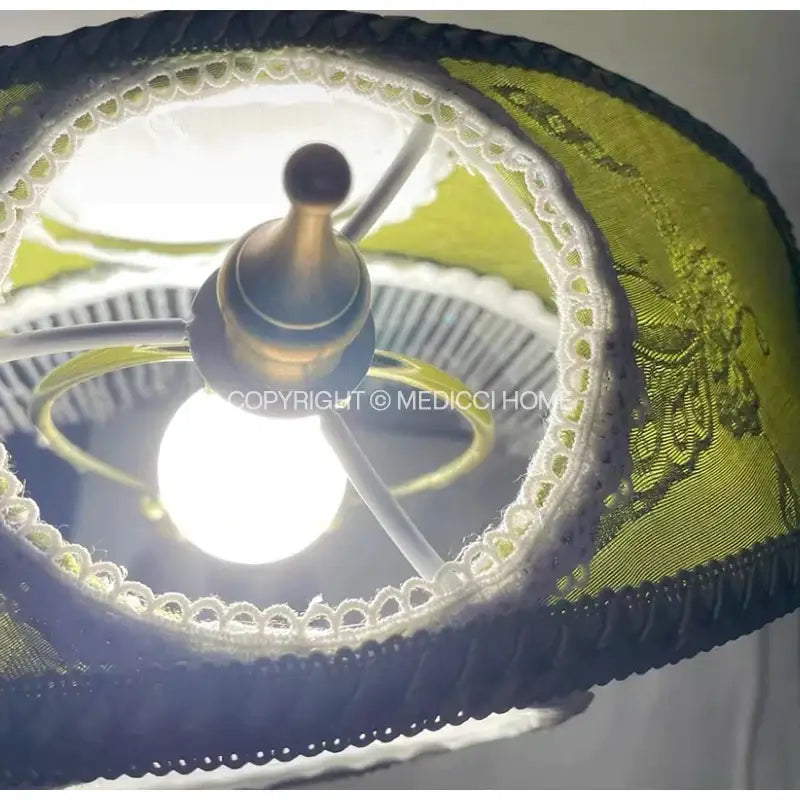 Sage Crescent Moon Lamp