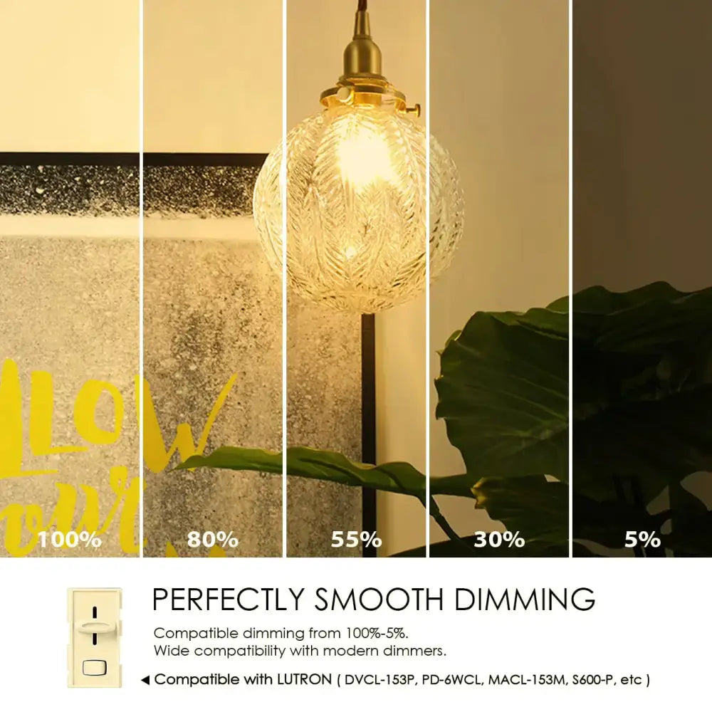 Amber Glass LED Bulbs Pack
