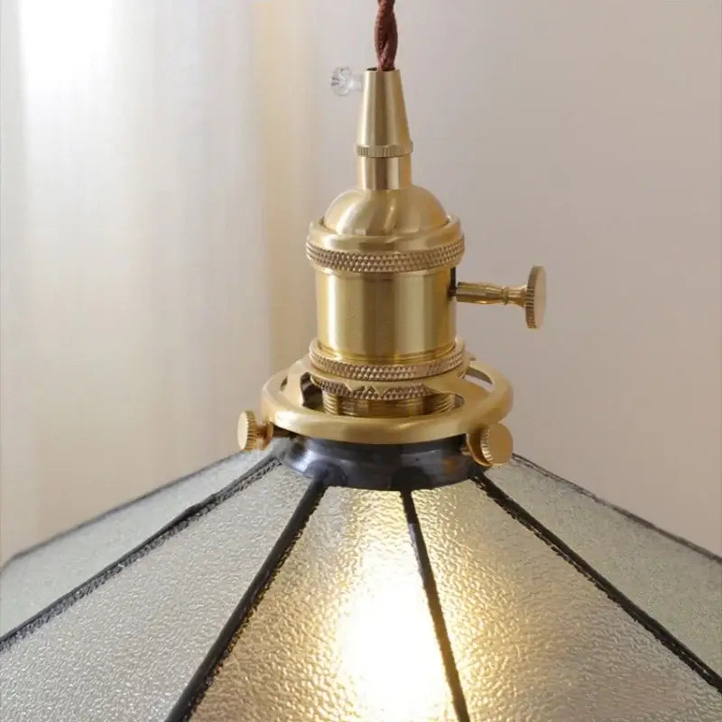 Gray Glass Pendant Light