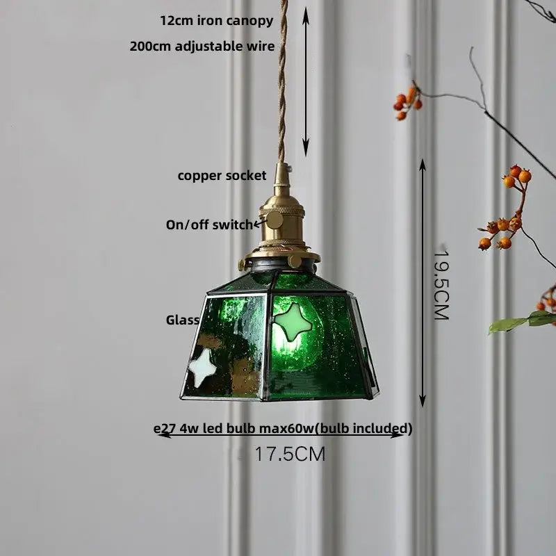 Gray Glass Pendant Light