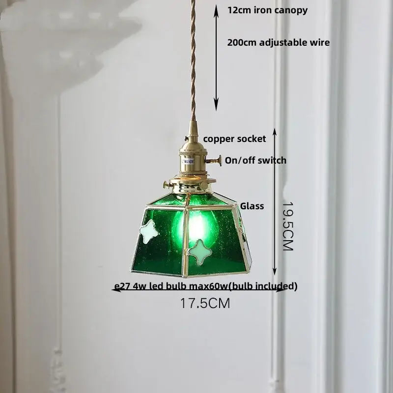 Gray Glass Pendant Light