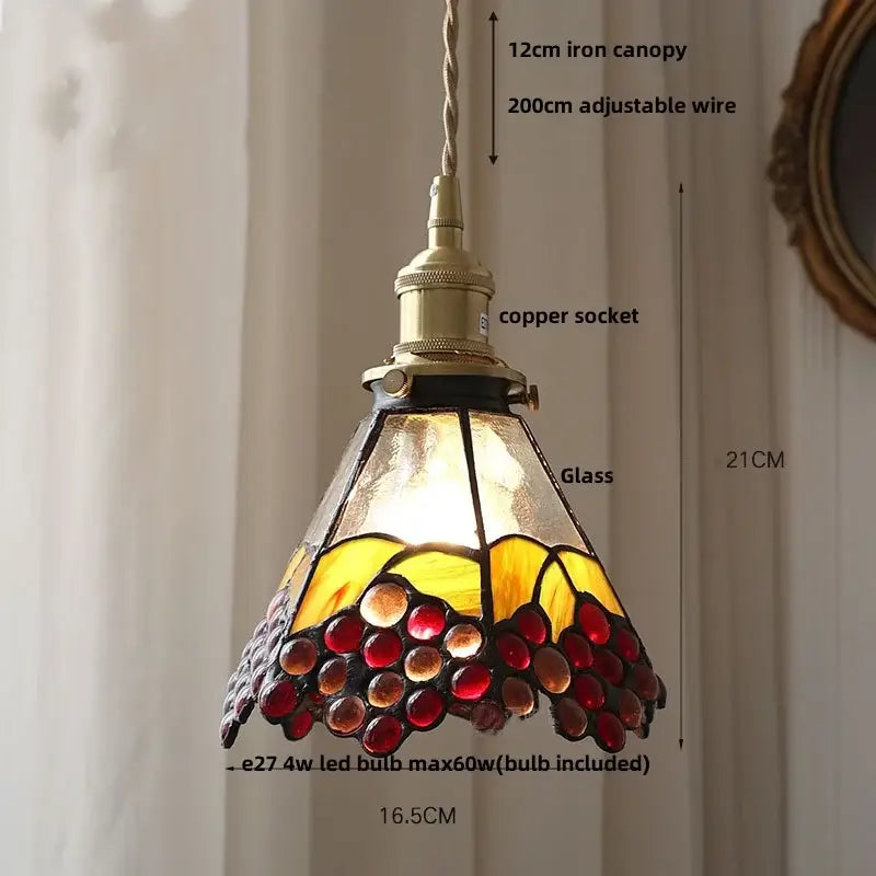 Gray Glass Pendant Light