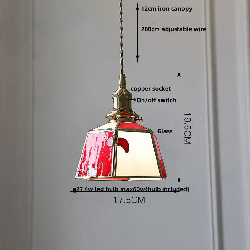 Gray Glass Pendant Light