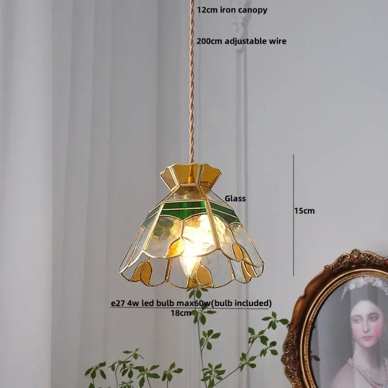 Gray Glass Pendant Light