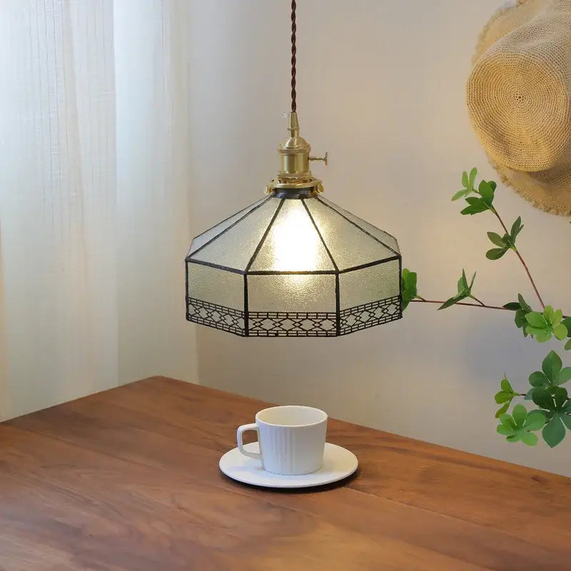 Gray Glass Pendant Light