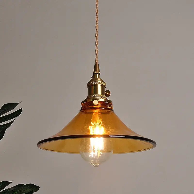 Amber Glass Loft Pendant