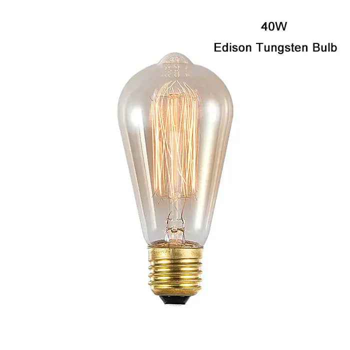 Amber Spiral Filament Bulb