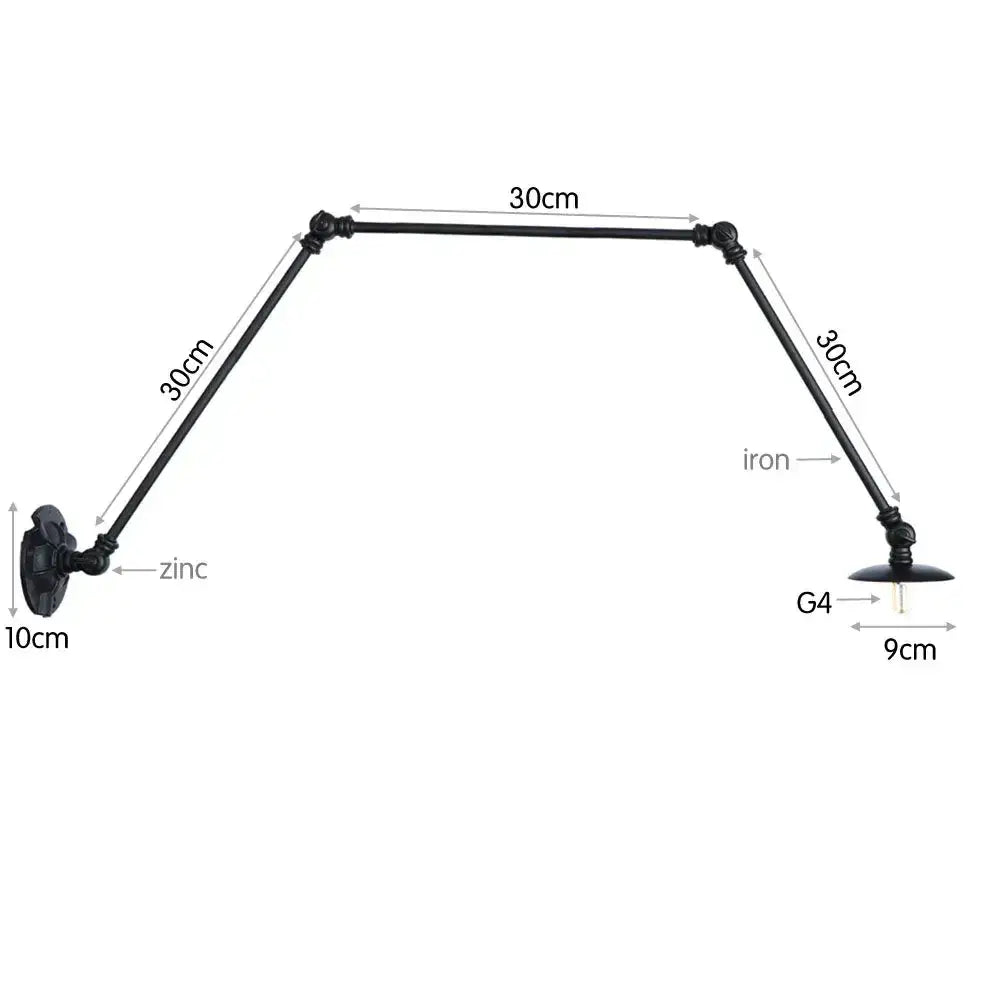 Black Adjustable Loft Light