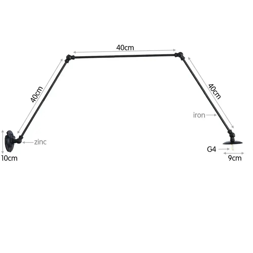 Black Adjustable Loft Light
