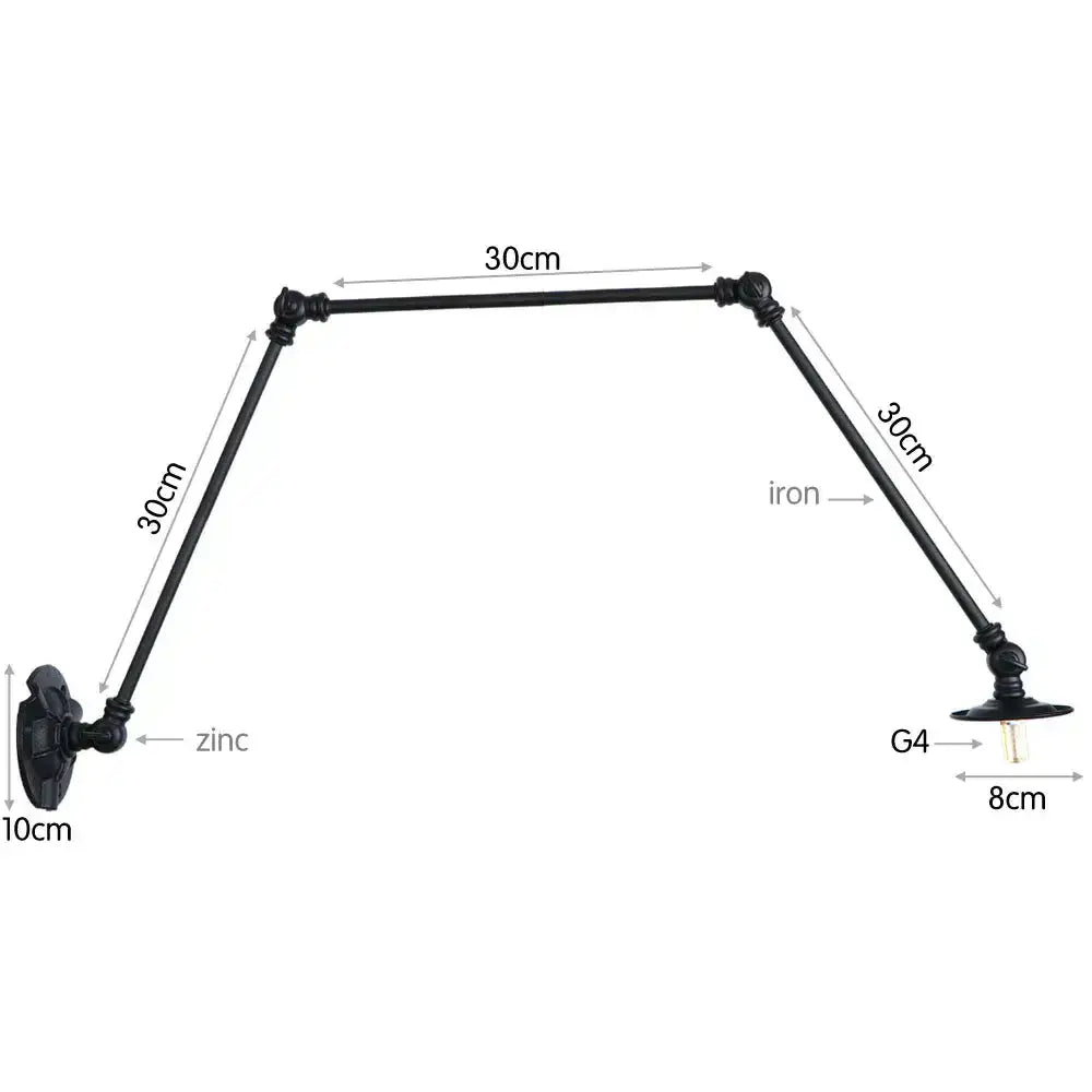 Black Adjustable Loft Light
