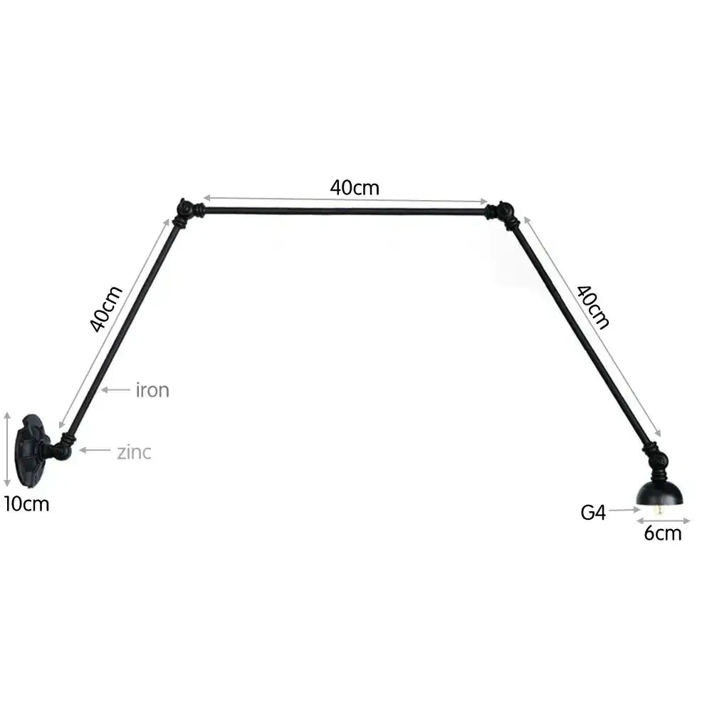 Black Adjustable Loft Light
