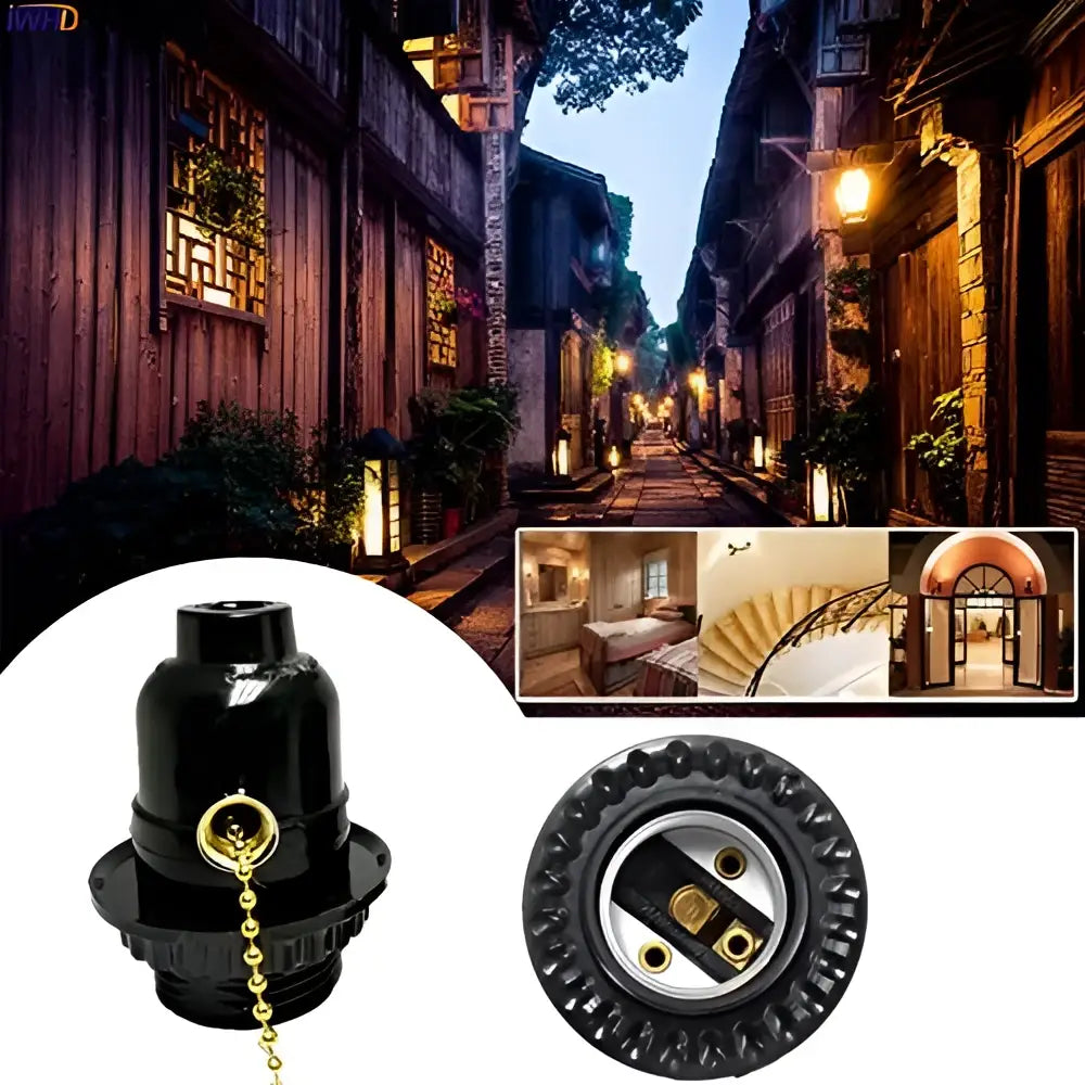 Black Gold Bulb Holder