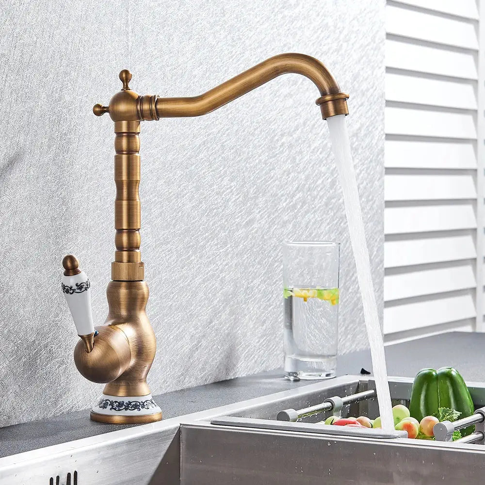 Brass Single Kitchen Faucet