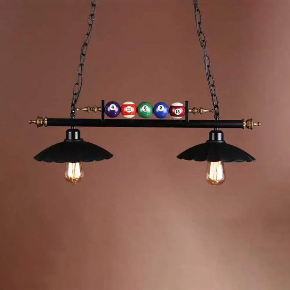 Black Brass Billiard Light