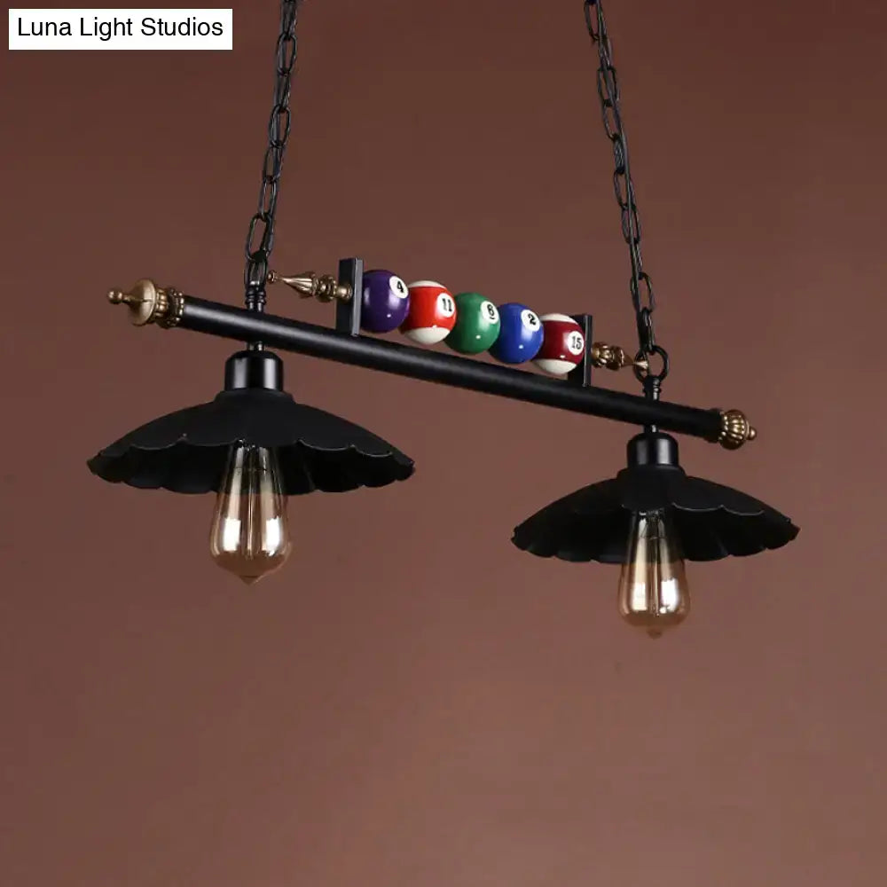 Black Brass Billiard Light