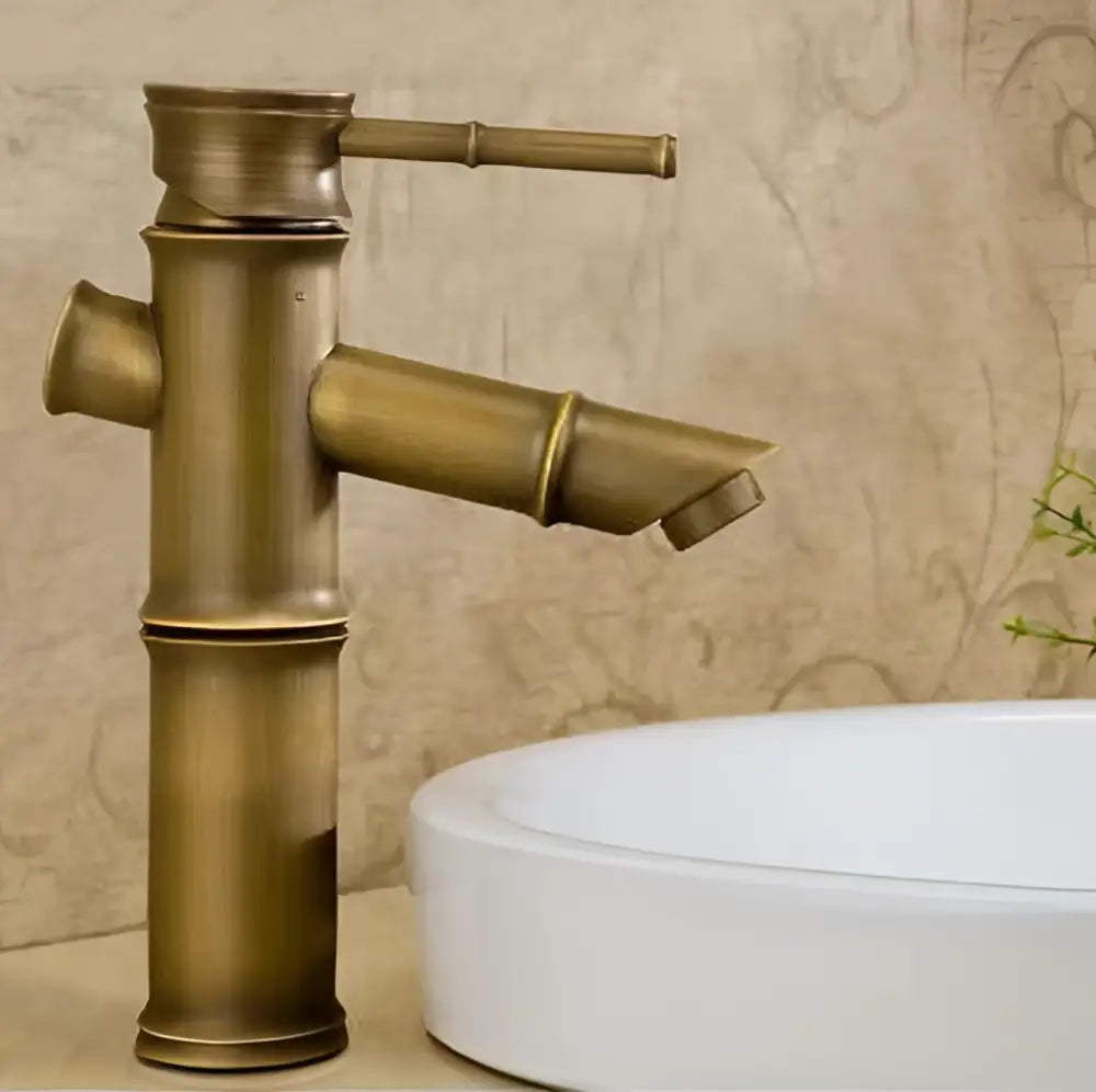 Black Copper Bamboo Faucet