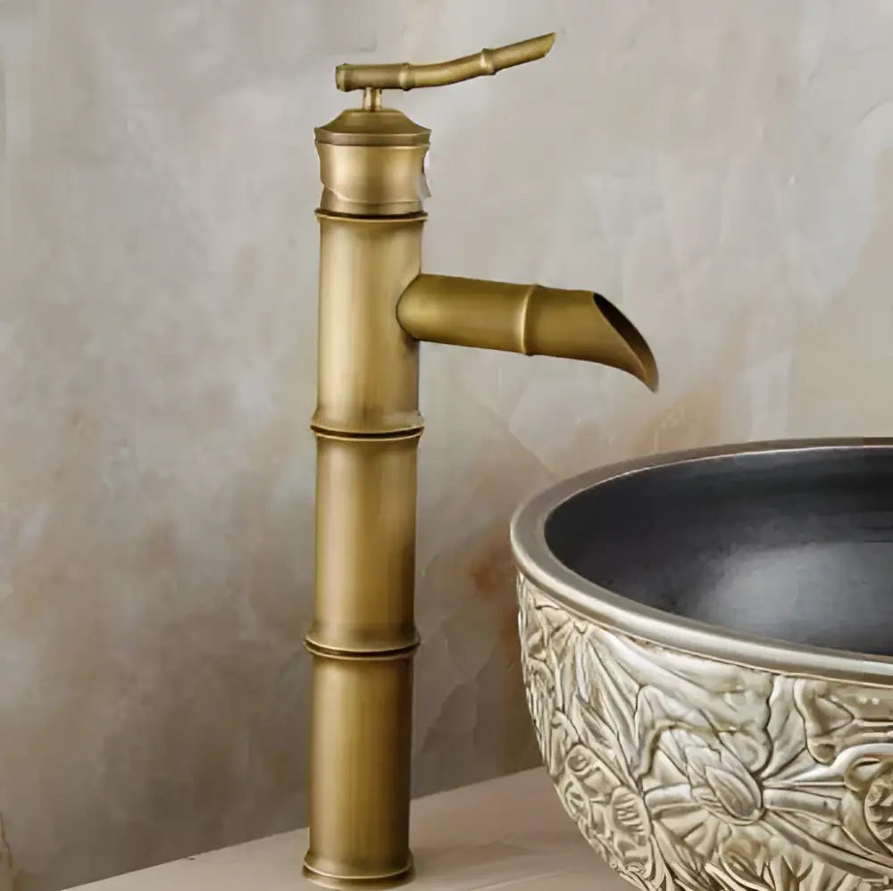 Black Copper Bamboo Faucet