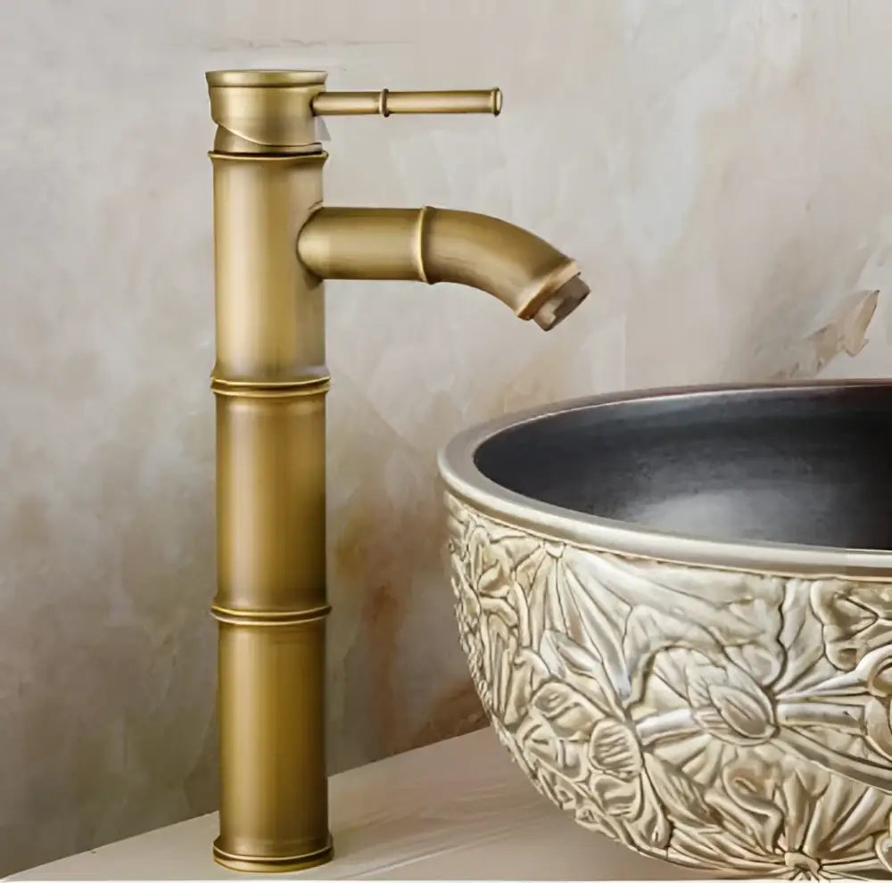 Black Copper Bamboo Faucet